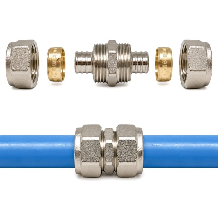 pexmanşon16-Mobil Pex Boru Ekleme Rekoru Manşonu 16x16 mm