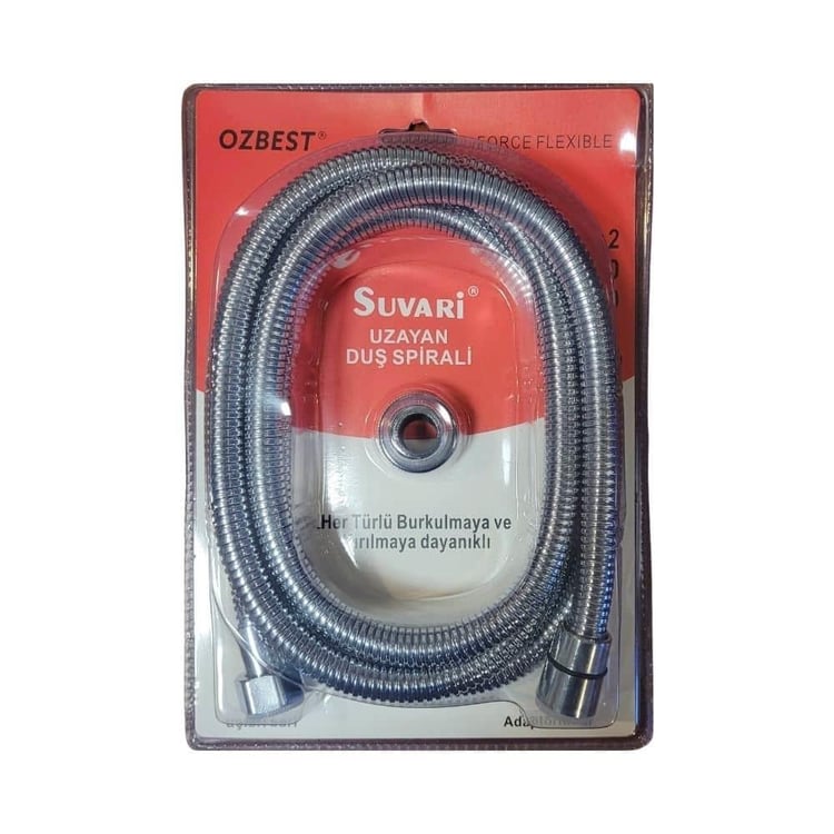 Banyo Aksesuarları-Diğer-Özbest Duş Spiral Hortumu 200 cm-dus-oz1515200