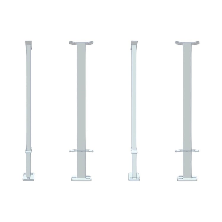 KONSOL0360-Panel Radyatör Ayağı / Konsolu - 60cm Yere Sabitleme İçin