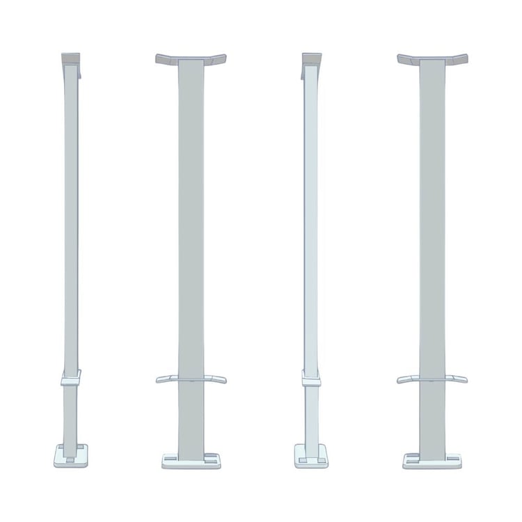 KONSOL0390-Panel Radyatör Ayağı / Konsolu - 90cm Yere Sabitleme İçin