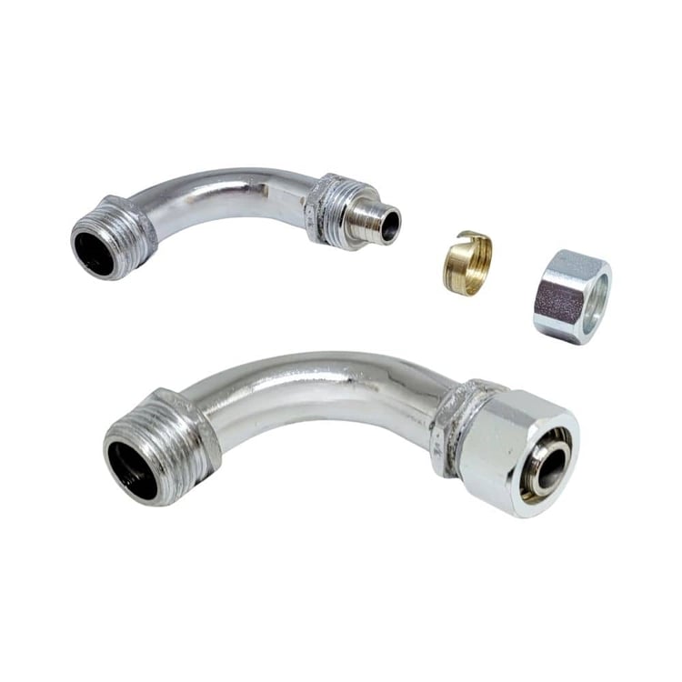 pex-dr1516-Pex Krom Dirsek 1/2x16mm Bağlantı Dirseği