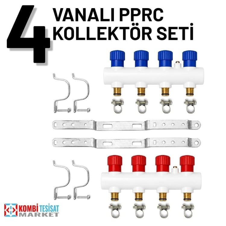 turbo-kol-4tk-Pprc Kollektör Takımı 4 Ağızlı (Tork Kelepçeler Dahil)