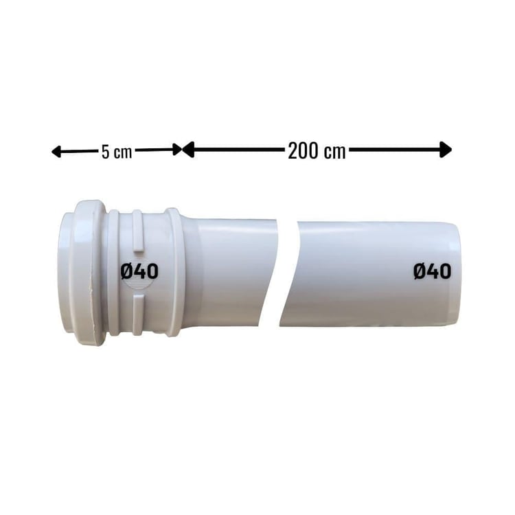 Pvc Atıksu Malzemeleri-Diğer-Pvc Atıksu Borusu 40x2000-pvc402000