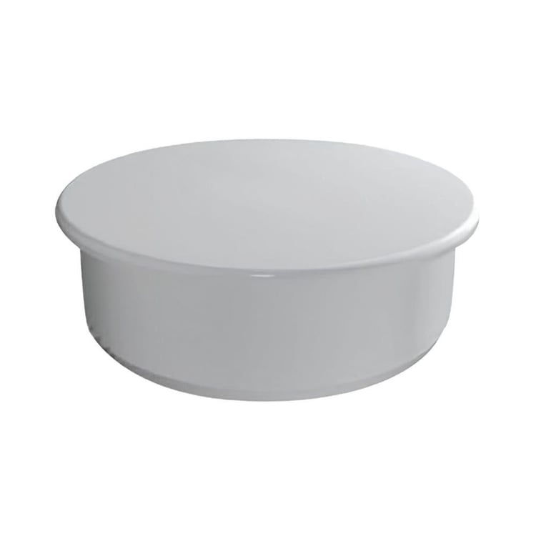 PVC ATIKSU MALZEMELERİ-Diğer-Pvc Kör Tapa 100 mm-kpvcktap50
