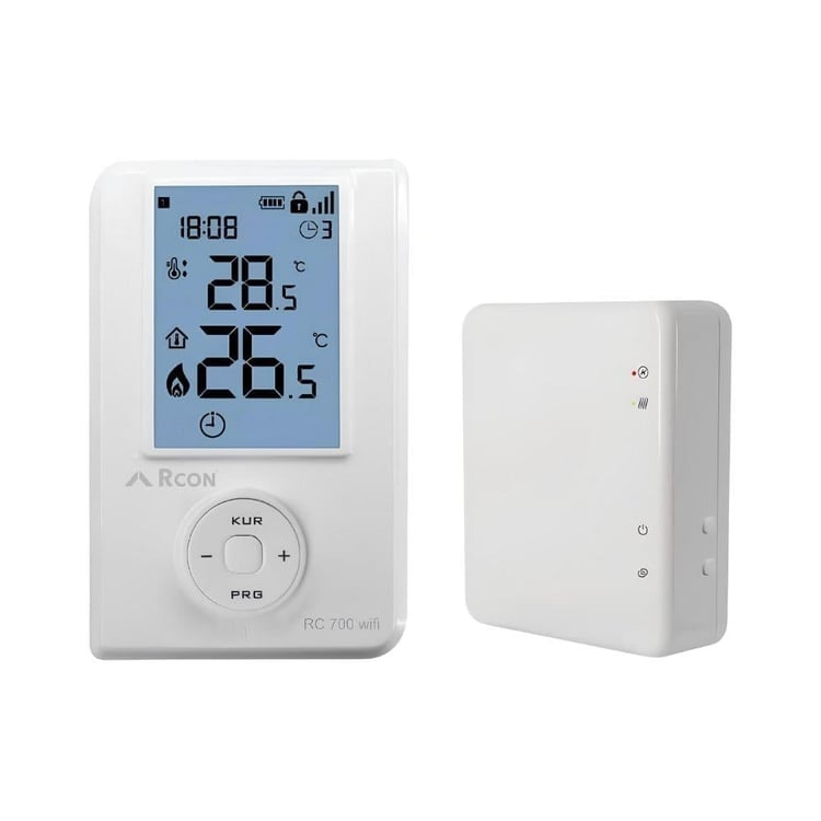 Akıllı Oda Termostatları-Rcon-Rcon Rc 700 Wifi Programlanabi̇li̇r Kablosuz Akıllı Oda Termostatı-rc700w