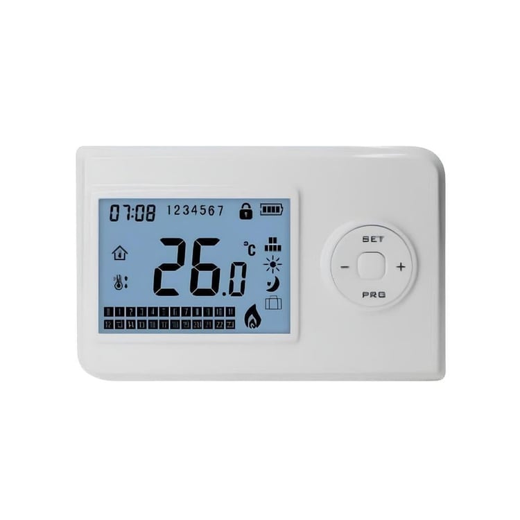 Kablosuz Oda Termostatları-Rcon-Rcon RC300 Kablolu Dijital Ekran Programlı Oda Termostatı-rc300