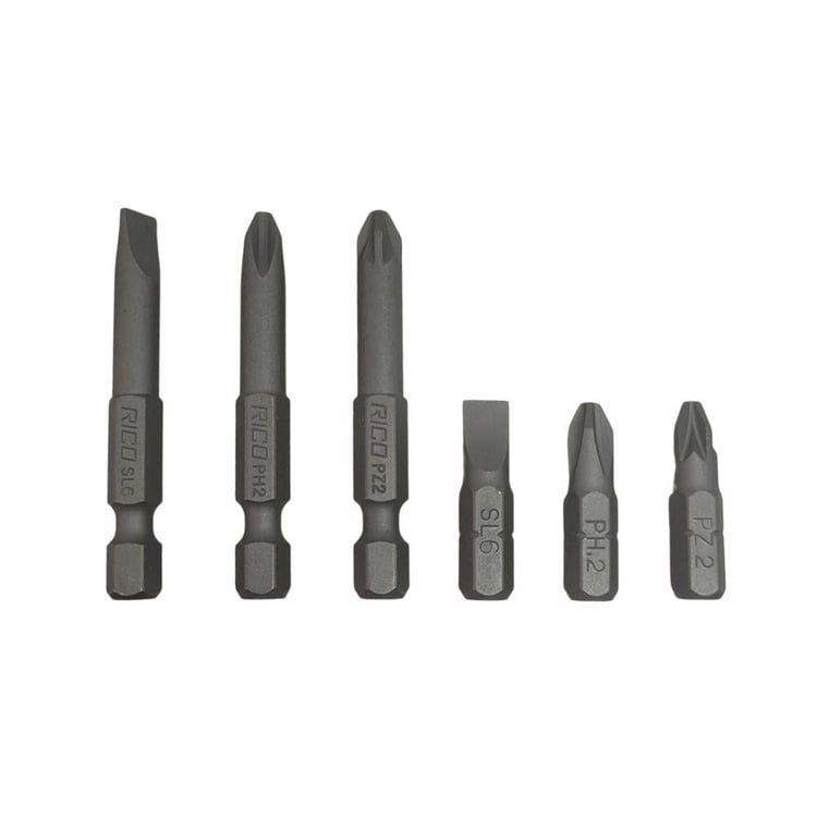 USTA TAKIM-Rico-Rico 6 lı Bits Uç Seti 25mm-50mm-005-KK1147