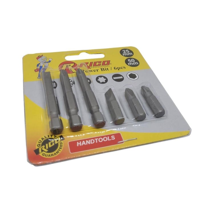 USTA TAKIM-Rico-Rico 6 lı Bits Uç Seti 25mm-50mm-005-KK1147