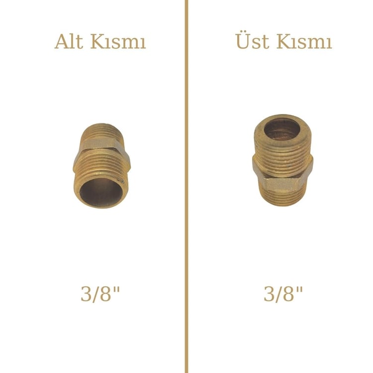 Sarı Nipel 3/8-DN10-SRN11