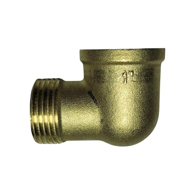 Metal Fittings (Sarı Ek Parçalar)-Diğer-Sarı Pirinç Kuyruklu Dirsek 1-sarkd25