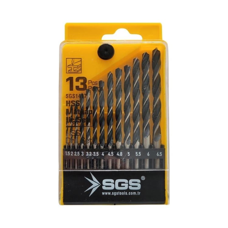 KESİCİ ve DELİCİLER-SGS-SGS 13 Parça Hss Matkap Ucu Seti-SGS1417