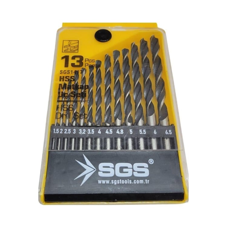 KESİCİ ve DELİCİLER-SGS-SGS 13 Parça Hss Matkap Ucu Seti-SGS1417