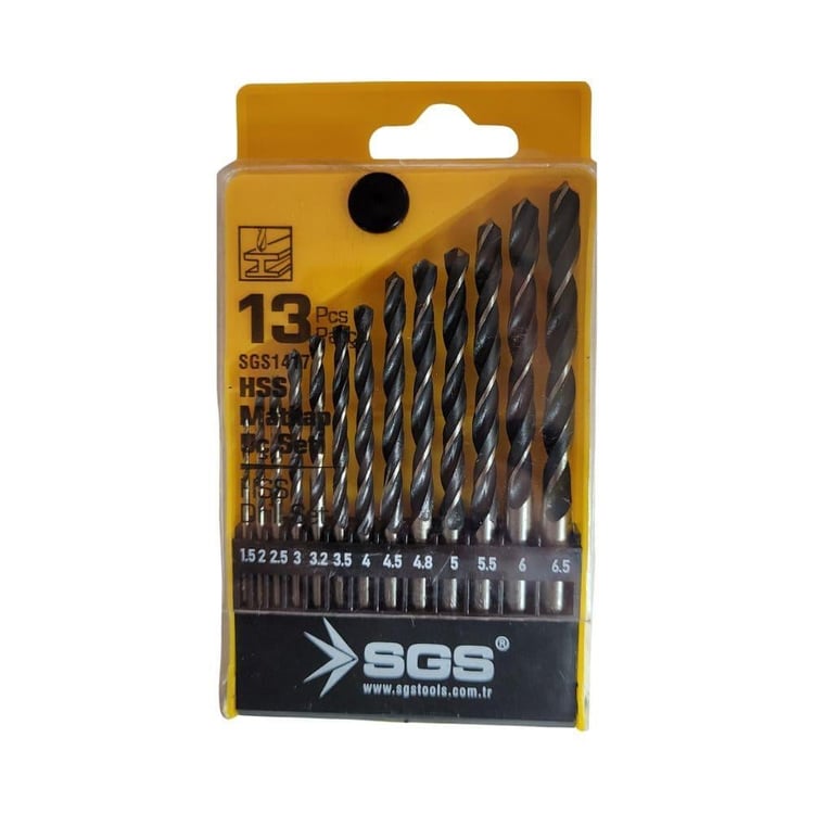 KESİCİ ve DELİCİLER-SGS-SGS 13 Parça Hss Matkap Ucu Seti-SGS1417