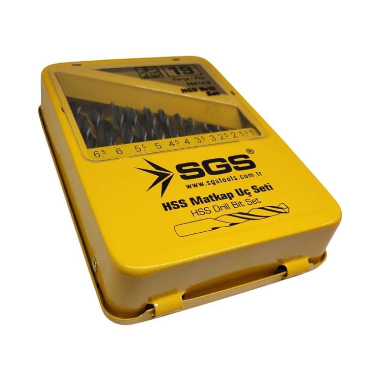 KESİCİ ve DELİCİLER-SGS-SGS 19 Parça Hss Matkap Ucu Seti-SGS1419