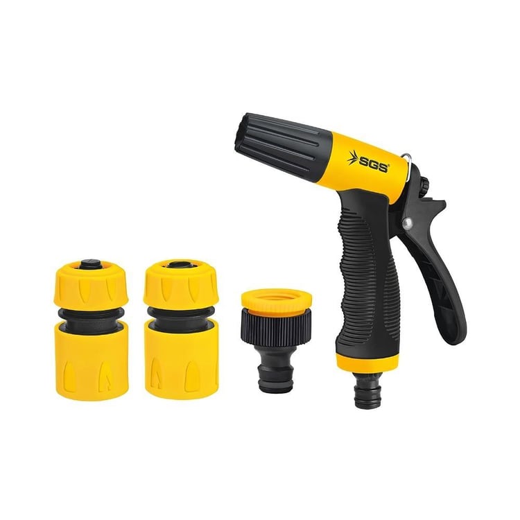BAHÇE-SGS-SGS 3 Fonksiyonlu Sulama Tabancası (4 Parça Set)-SGS4253