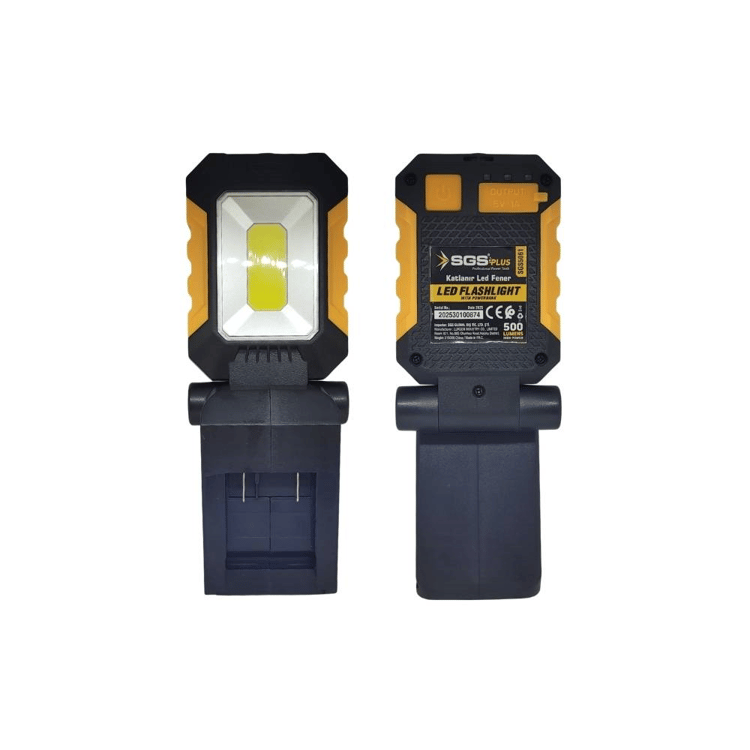 SGS5061-SGS Akü Uyumlu Katlanabilir Led Fener 20V 500 Lümen