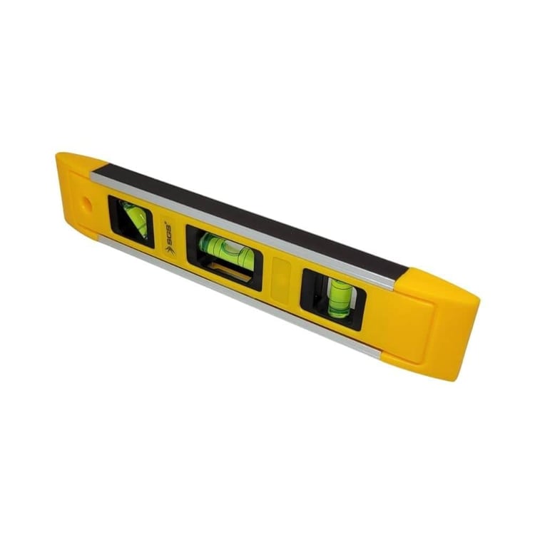 ÖLÇÜM ALETLERİ-SGS-SGS Alüminyum Mıknatıslı Su Terazisi Mini 23 cm-SGS1709