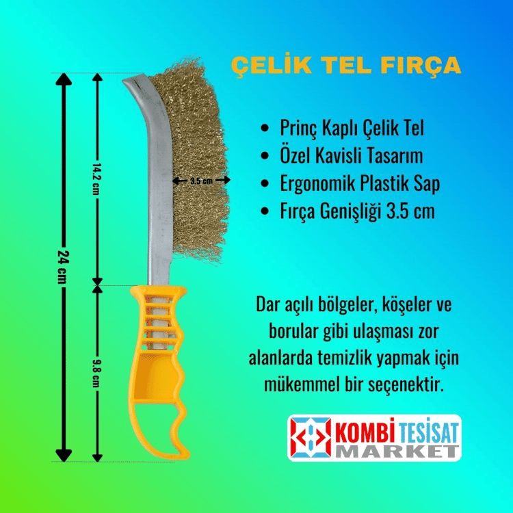 SGS757-SGS Çelik Tel Fırça (Plastik Saplı)