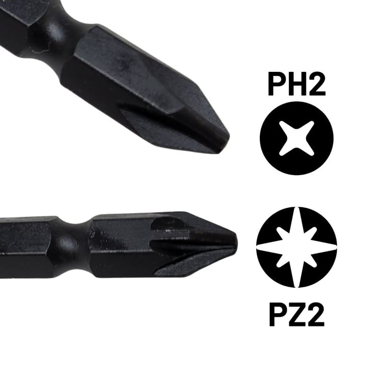 SGS3862-SGS Çift Yönlü Bits Uç Yıldız PH2-Yıldız PZ2 65mm