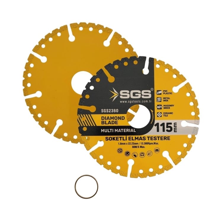 SGS2360-SGS Çok Amaçlı Elmas Kesme Diski 115 mm (Multi-Material)