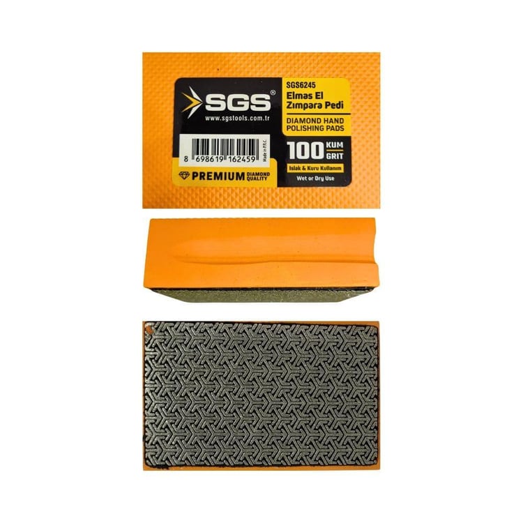 KESİCİ ve DELİCİLER-SGS-Sgs Elmas El Zımpara Pedi 100 Kum-SGS6245