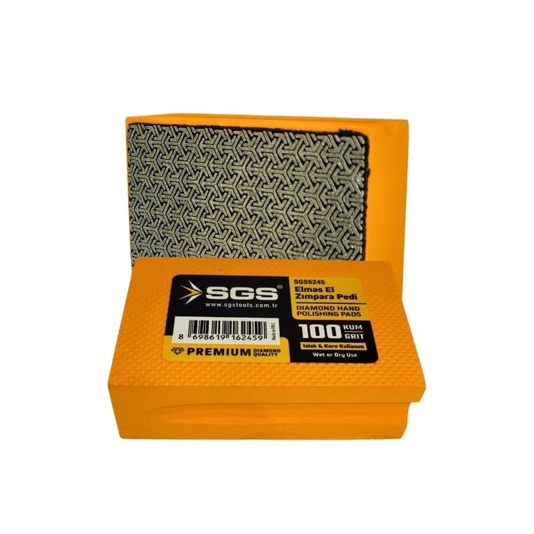 KESİCİ ve DELİCİLER-SGS-Sgs Elmas El Zımpara Pedi 100 Kum-SGS6245