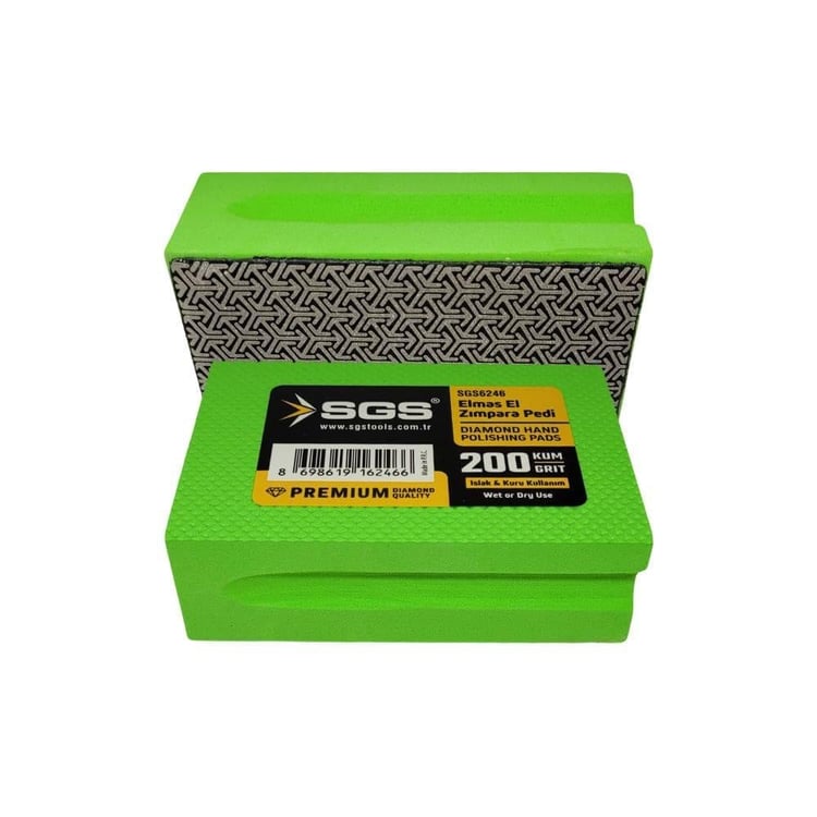KESİCİ ve DELİCİLER-SGS-Sgs Elmas El Zımpara Pedi 200 Kum-SGS6246