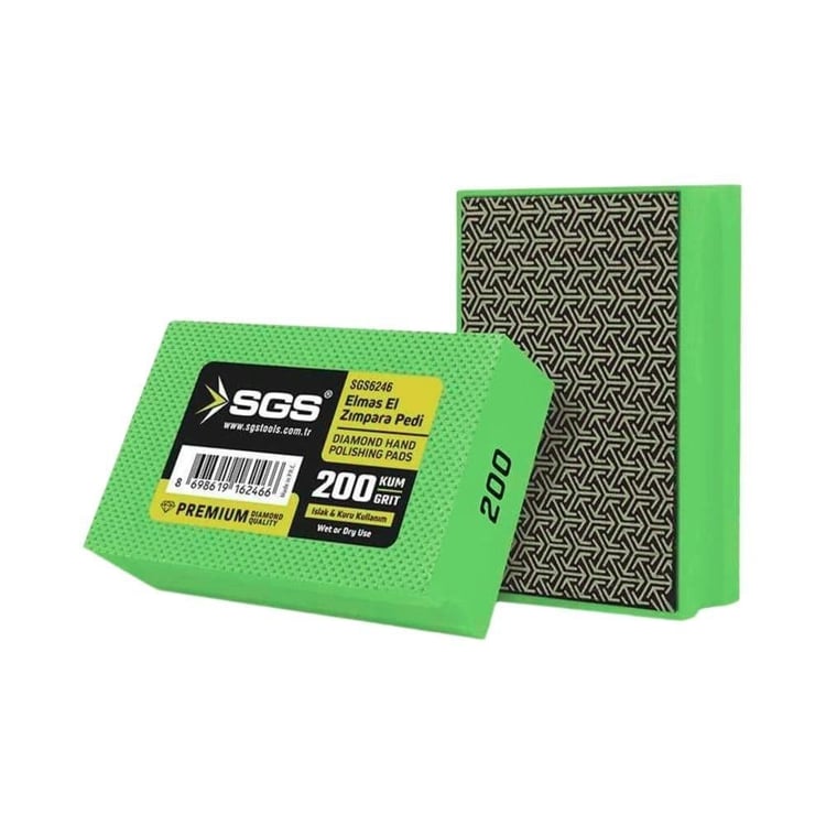 KESİCİ ve DELİCİLER-SGS-Sgs Elmas El Zımpara Pedi 200 Kum-SGS6246