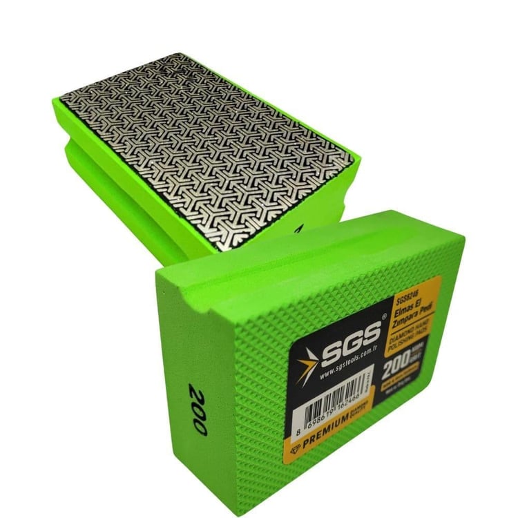 KESİCİ ve DELİCİLER-SGS-Sgs Elmas El Zımpara Pedi 200 Kum-SGS6246