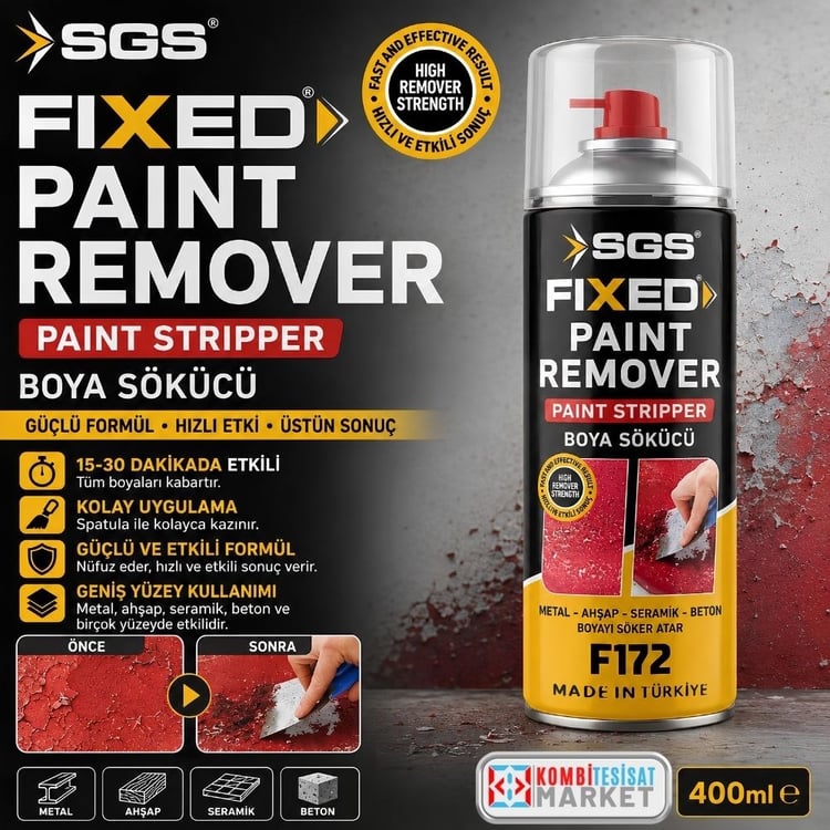 sgs-f172-Sgs Fidex Boya Sökücü Sprey 400ml