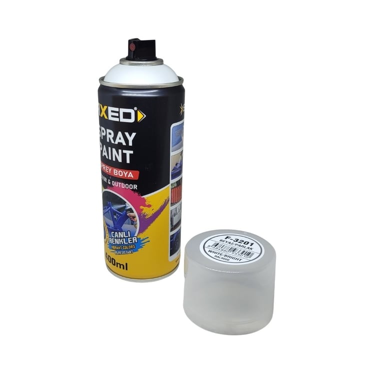 F3201-SGS Fixed Akrlik Sprey Boya - Parlak Beyaz (RAL9000) 320 gr 400 ml
