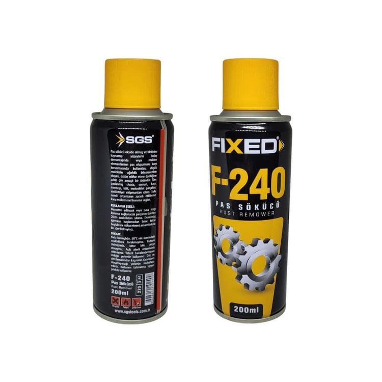 YAĞLAMA ve YAPIŞTIRMA-SGS-SGS Fixed Pas Sökücü Sprey 200ml-F240