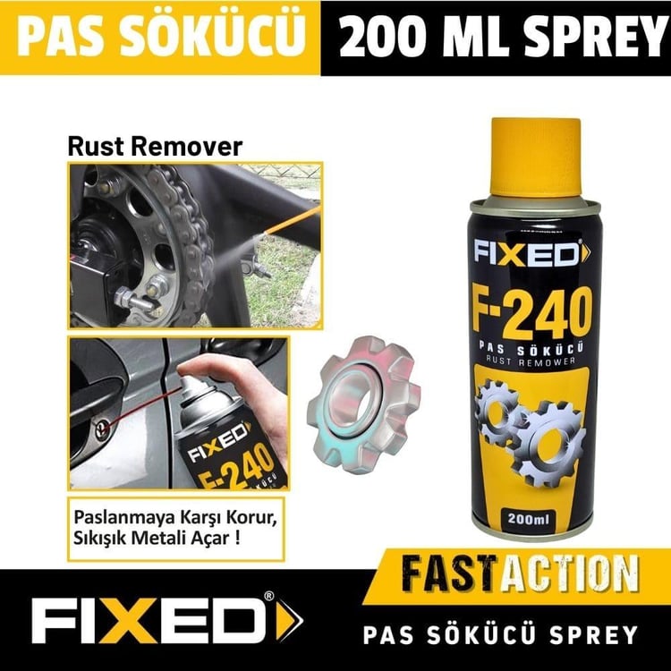 YAĞLAMA ve YAPIŞTIRMA-SGS-SGS Fixed Pas Sökücü Sprey 200ml-F240