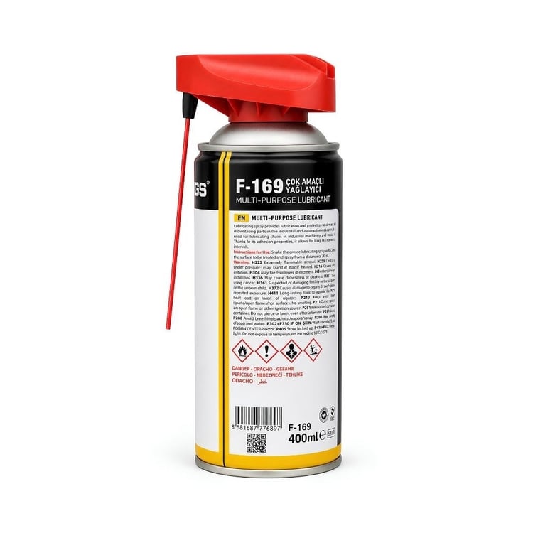 sgs-F169-SGS Fixed Pas Sökücü ve Yağlayıcı Multi Sprey 400 ml