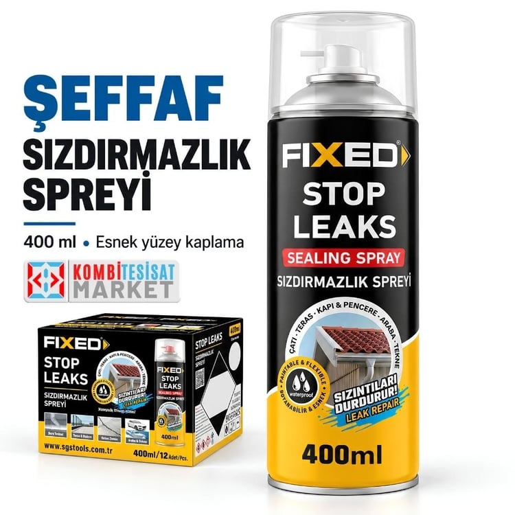 sgs-f180-SGS Fixed Sızdırmazlık Spreyi Şeffaf 400 ml