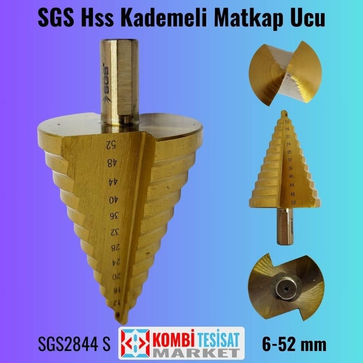 SGS2844-SGS Hss Kademeli Matkap Ucu 6-52 mm