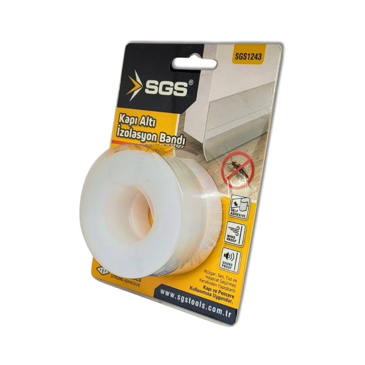 YAĞLAMA ve YAPIŞTIRMA-SGS-SGS Kapı Altı İzolasyon Bandı 35mm x 3m-SGS1243