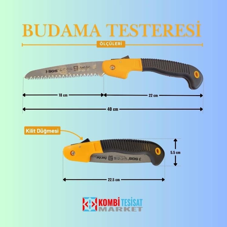 SGS1756-SGS Katlanır Budama Testeresi 180 mm