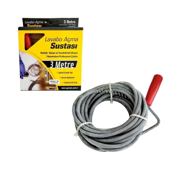 SGS971-SGS Lavabo Açma Sustası 3 Metre