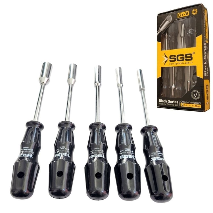 SGS920-SGS Lokma Tornavida Seti 5 Parça-Black Series