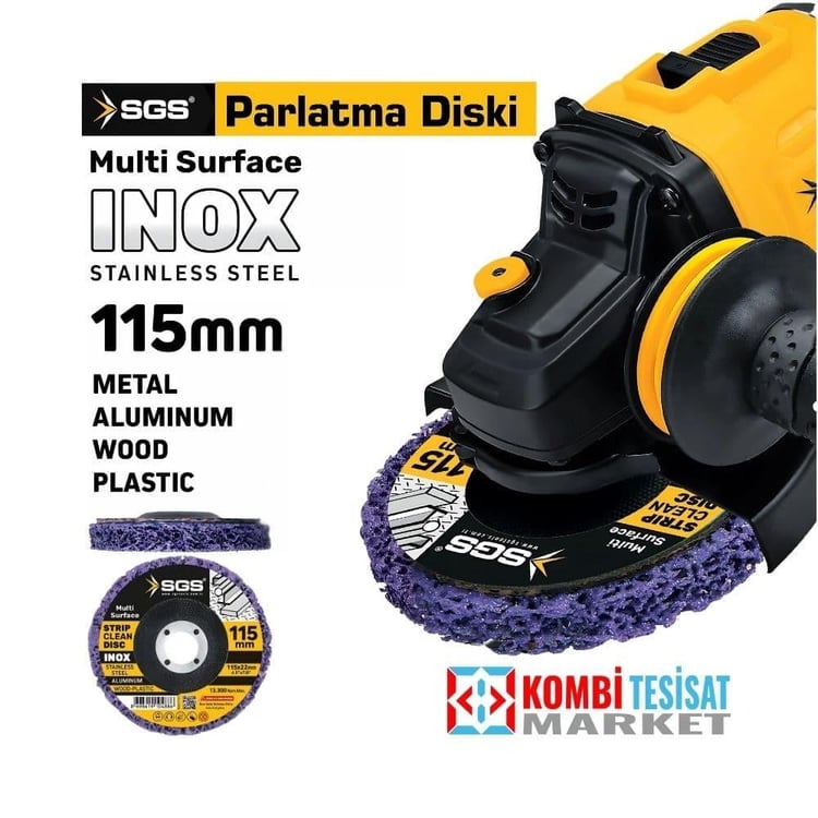SGS495-SGS Parlatma Diski-Çok Amaçlı 115 mm (Mor)