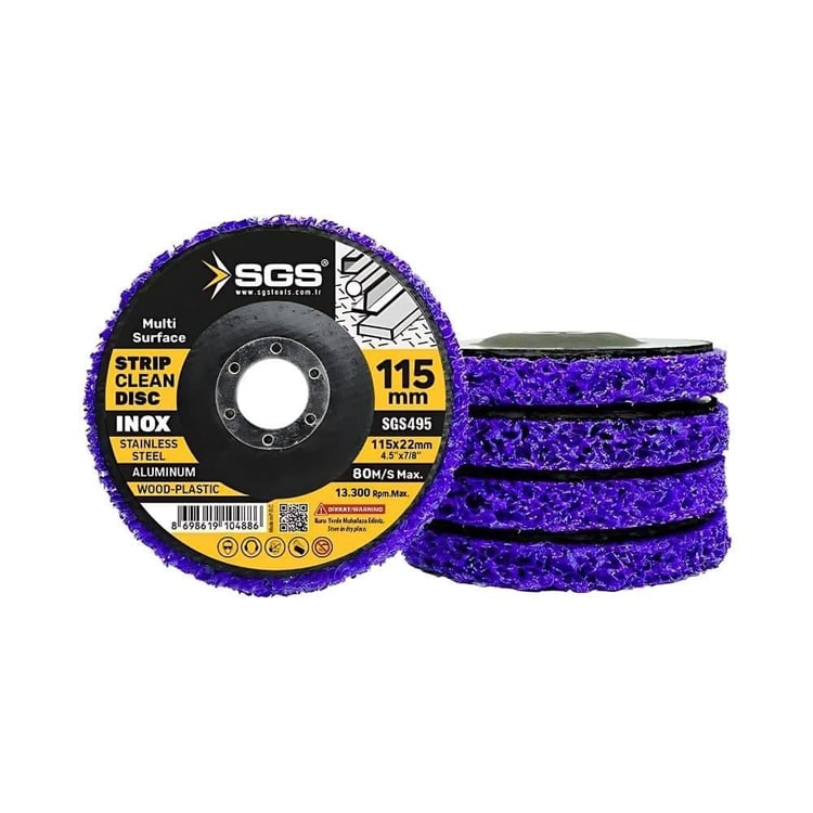 SGS495-SGS Parlatma Diski-Çok Amaçlı 115 mm (Mor)