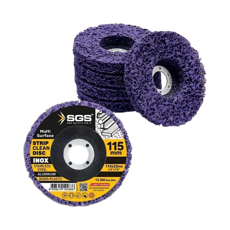SGS495-SGS Parlatma Diski-Çok Amaçlı 115 mm (Mor)