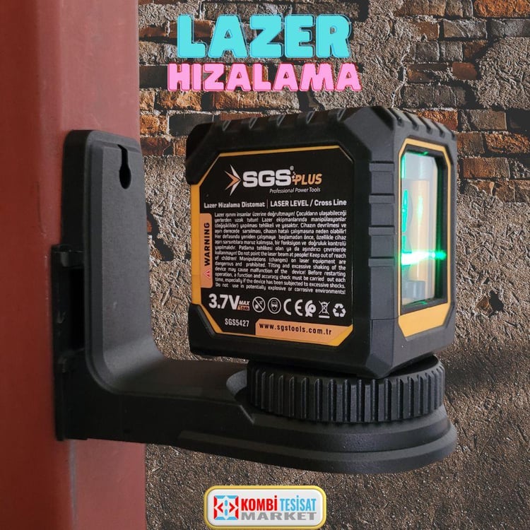 ÖLÇÜM ALETLERİ-SGS-SGS Plus Lazer Hizalama Distomat (Şakül)–2 Lines Yeşil Lazer-SGS5427