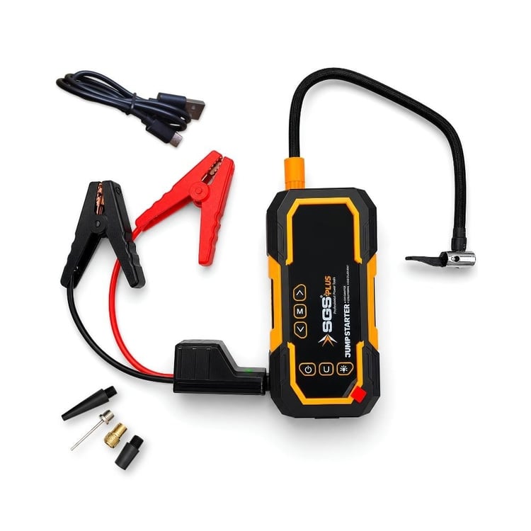 SGS5399-SGS Şarjlı Akü Takviye Ve Hava Kompresörü Dijital 16.8V 12.000 Mah 4 İn 1