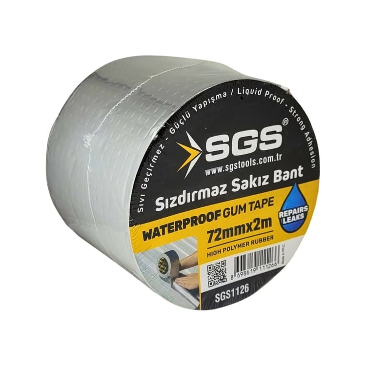 SGS1126-SGS Sızdırmaz Sakız Bant 72 mm x 2 Metre