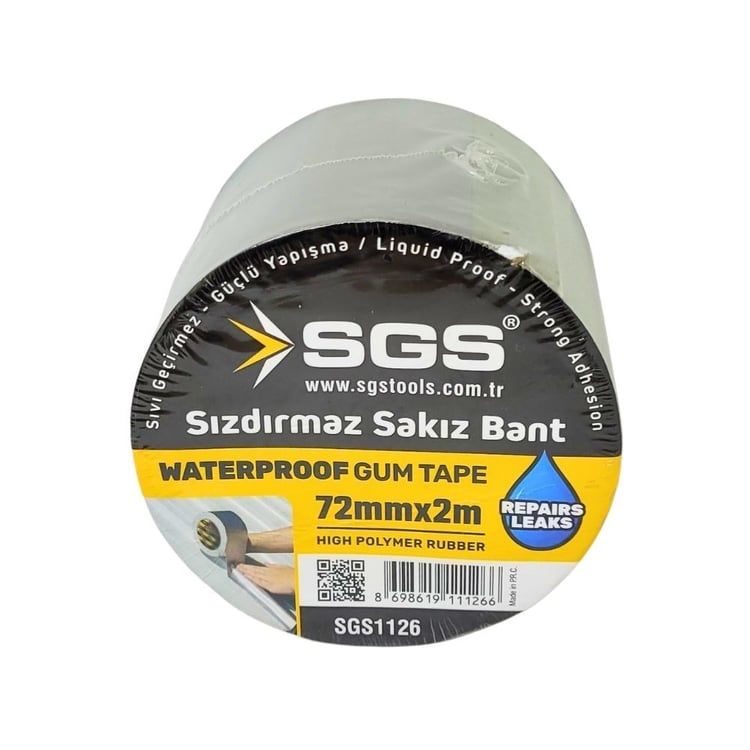 SGS1126-SGS Sızdırmaz Sakız Bant 72 mm x 2 Metre
