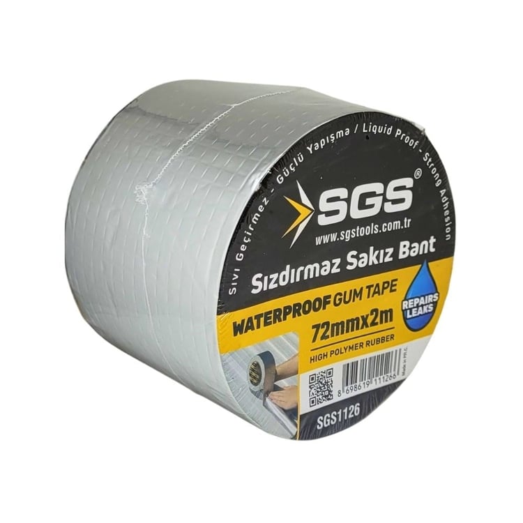 SGS1126-SGS Sızdırmaz Sakız Bant 72 mm x 2 Metre