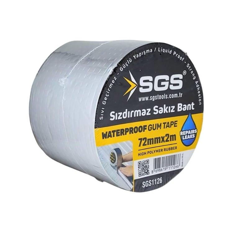 SGS1126-SGS Sızdırmaz Sakız Bant 72 mm x 2 Metre