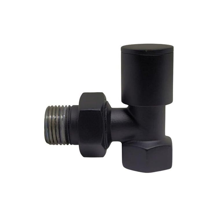 Radyatör Vanaları-Diğer-Siyah Havlupan Vanası Normal Köşe-1/2x1/2-hvs-10701